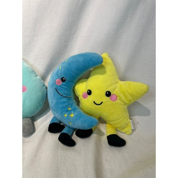 Midwood Brands Sewn Together Plush Lot of 2 Sun Rain Moon Star Stuffed Toys - Picture 3 of 6